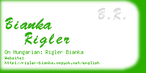 bianka rigler business card